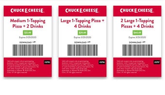 Imagen 0 para Chuck E Cheeses Coupons D…