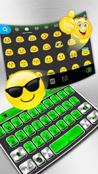 Image 1 for Metal Green Tech Keyboard…