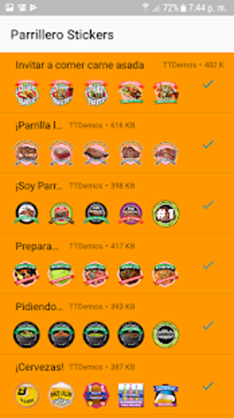 Imagen 3 para Carnita Asada Stickers