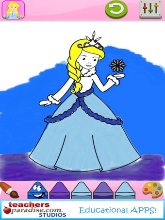 Image 1 for Princess Coloring Game