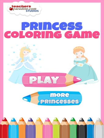 Image 0 for Princess Coloring Game