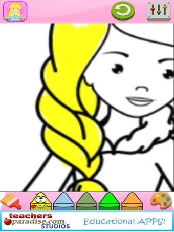 Image 3 for Princess Coloring Game