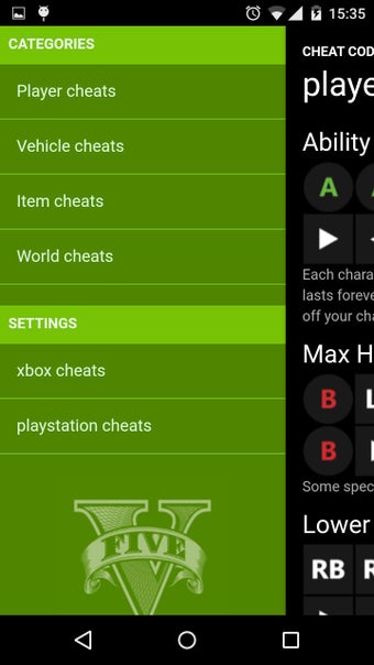 Imagen 1 para Cheat Codes for GTA V