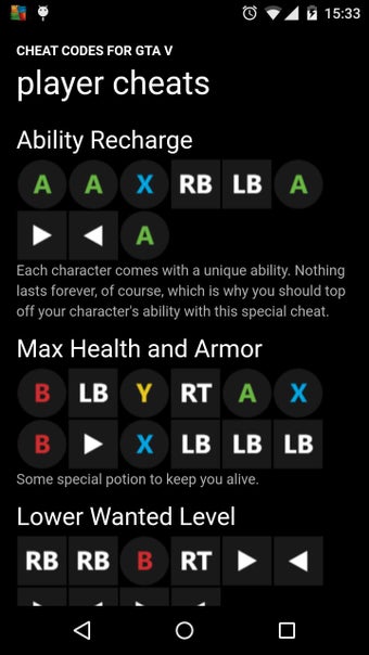 Imagen 0 para Cheat Codes for GTA V