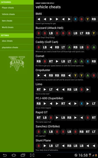 Imagen 0 para Cheat Codes for GTA V