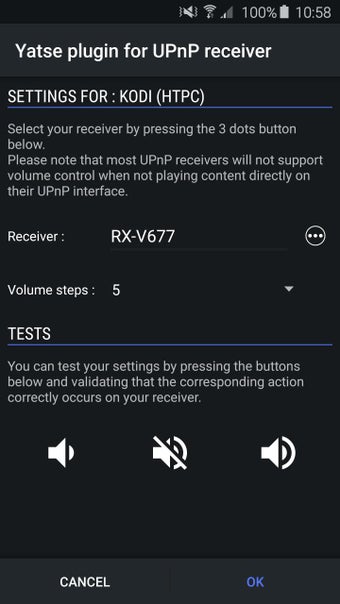 Image 1 for Yatse UPnP Receiver Plugi…