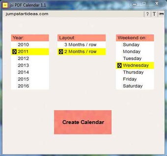 Imagen 0 para jsi PDF Calendar