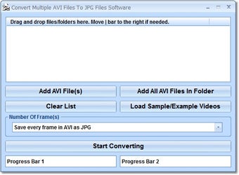 Image 0 for Convert Multiple AVI File…