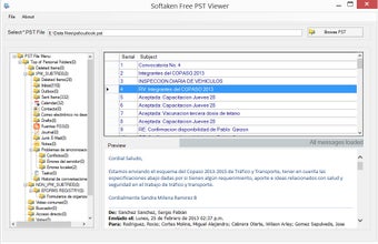 Image 0 for Softaken Free PST Viewer