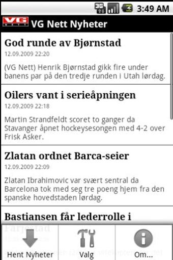 Image 0 for VG Nett Headlines