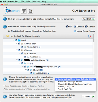 Image 0 for OLM Extractor Pro