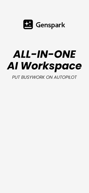 Imagen 0 para Genspark AI Workspace