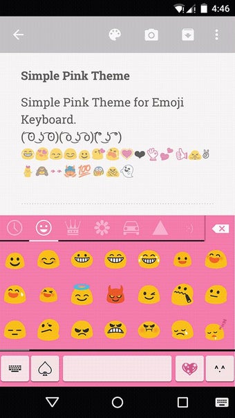 Image 1 for Simple Pink Emoji Keyboar…