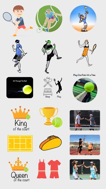 Imagen 0 para Fun Tennis Stickers