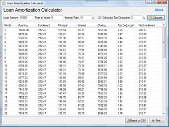 Imagen 0 para Loan Amortization Calcula…