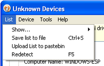 Image 0 for Unknown Devices