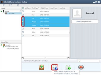 Image 1 for Xilisoft iPhone Contacts …
