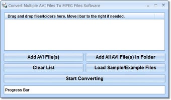 Image 0 for Convert Multiple AVI File…