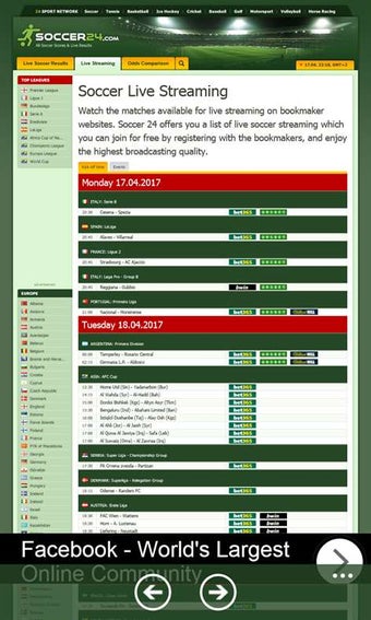 Imagen 2 para Soccer24 Mobile for Windo…