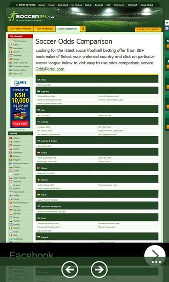 Imagen 0 para Soccer24 Mobile for Windo…