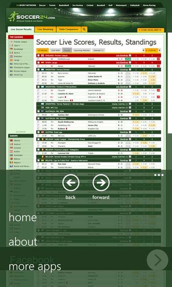 Imagen 3 para Soccer24 Mobile for Windo…
