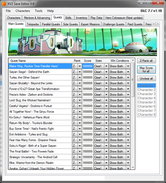 Image 0 for XV2 Save Editor - Dragon …