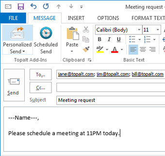 Image 0 for Topalt Mail Merge for Out…