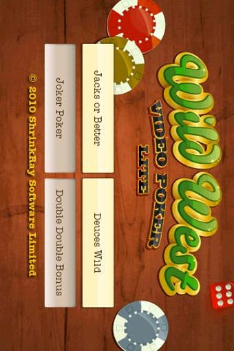 Imagen 1 para Wild West Video Poker Lit…