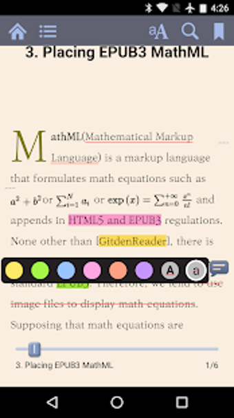 Imagen 1 para Gitden Reader: EPUB3 & EP…