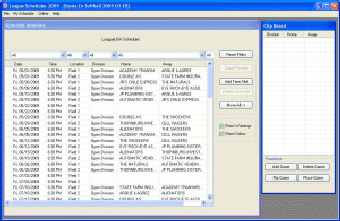 Image 0 for League Scheduler 2009