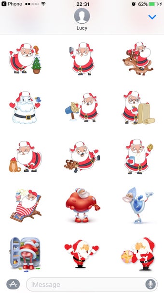 Image 2 for Santa Stickers Pack for C…
