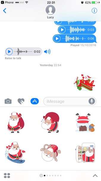 Image 1 for Santa Stickers Pack for C…