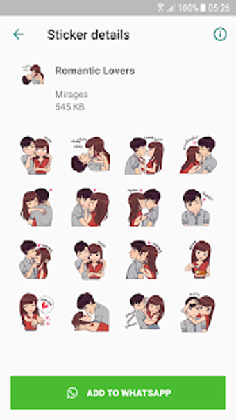 Imagen 1 para Love Story Stickers - WAS…