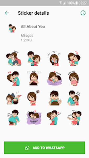 Imagen 0 para Love Story Stickers - WAS…