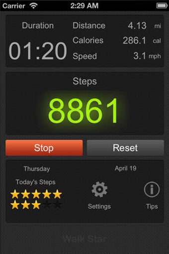 Imagen 0 para Walk Star Pedometer (Ad-F…