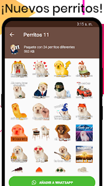 Imagen 3 para Stickers del Perrito Tris…