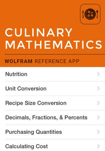 Imagen 0 para Wolfram Culinary Mathemat…