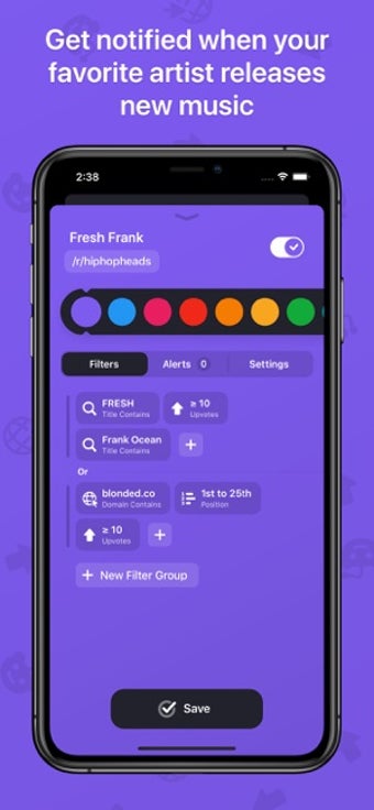 Image 3 for Pager: Alerts for Reddit