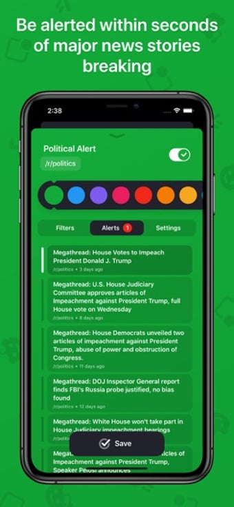 Image 1 for Pager: Alerts for Reddit