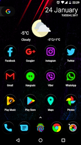 Image 0 for Neon Glow C - Icon Pack