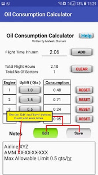 Imagen 2 para Oil Consumption Calculato…