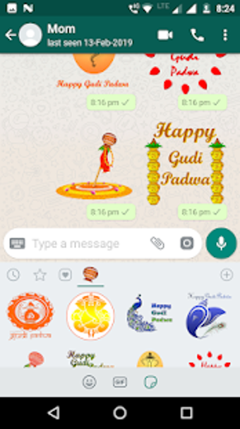 Imagen 2 para Gudi Padwa WhatsApp Stick…