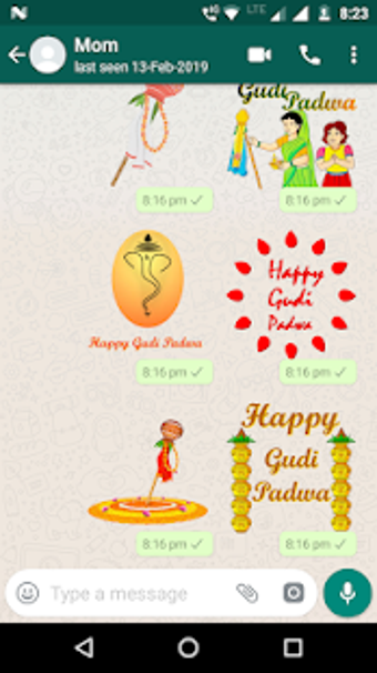Imagen 0 para Gudi Padwa WhatsApp Stick…