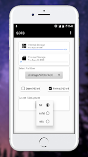 Imagen 1 para SDFS - Format SDCard & Er…