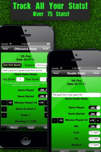 Image 0 for Soccer Stats Tracker Touc…