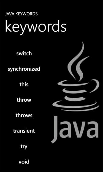 Image 2 for Java Keywords for Windows…
