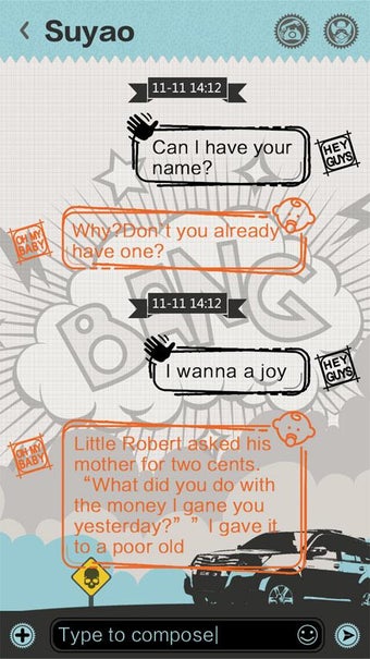 Image 1 for GO SMS PRO BANG THEME