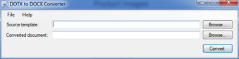 Image 0 for DOTX to DOCX Converter
