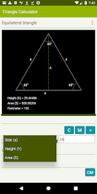 Image 1 for Triangle Calculator - Rea…