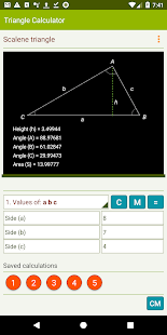 Image 0 for Triangle Calculator - Rea…